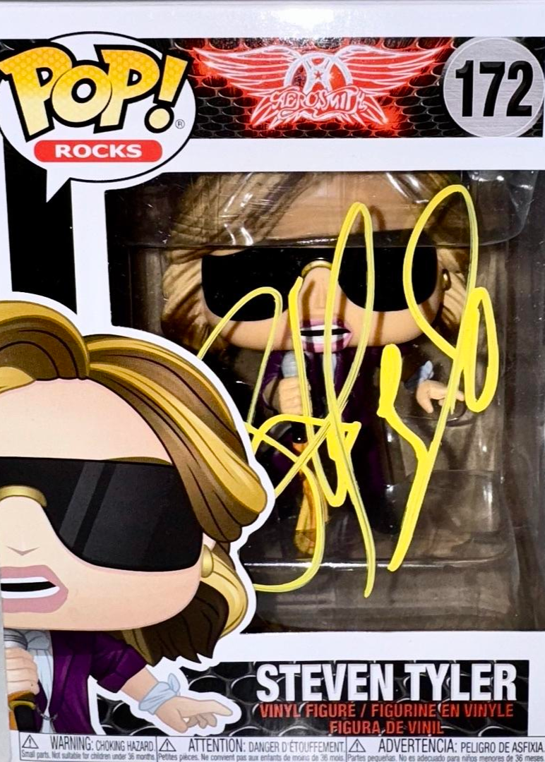 Steven Tyler Signed Funko Pop #172 (Aerosmith) *RARE* - ACOA